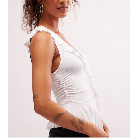 Free People Ruffle Me Away Tank Small NWT - Picture 5 of 16